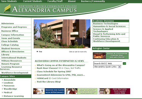 Old NVCC Alexandria Campus Web